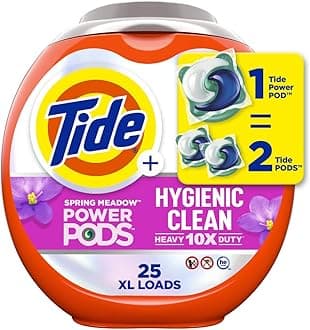 Tide Hygienic Clean Heavy 10x Duty Power PODS Laundry Detergent, 25 Count