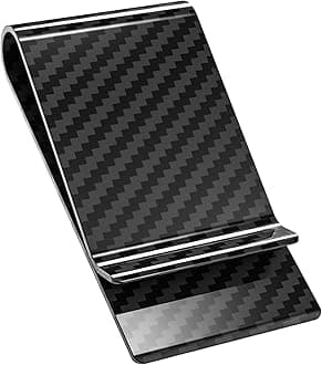 Carbon Fiber Money Clip Front Pocket Wallet Minimalist Wallet Slim Wallet Credit Card Holder