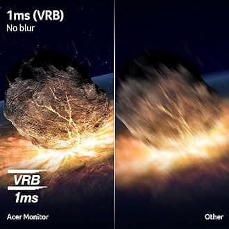 Acer Nitro 23.8" Full HD 1920x1080 PC Gaming Monitor | AMD FreeSync | Refresh up to 100Hz | 1ms (VRB) | 99% sRGB | 2 x 2W Speakers | VESA Mountable | 2 HDMI Ports 1.4 & 1 VGA Port | KG241Y Ebby Ebb