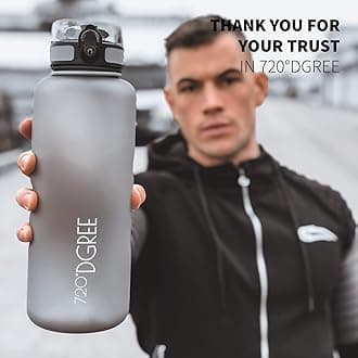 720°DGREE Water Bottle “uberBottle“ +Sieve - 350ml, 500ml, 650ml, 1L, 1.5l - BPA-Free Tritan, Leakproof, Reusable Drinking Bottle - Sports Bottle for Gym, Fitness, Kids, Bike, Travel, School, Office