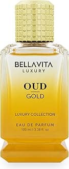- Bellavita Luxury Oud Gold Eau de Parfum | 100 ml (3.4 fl.oz.) | Perfume for Men and Women | Fruity, Caramel, Rose, and Ambery Oud Notes | Long Lasting Unisex Fragrance