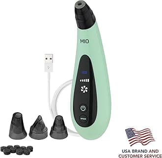 (Mint) - Spa Sciences MIO Diamond Microdermabrasion Blackhead Remover, Pore Suction Tool-Rechargeable-Dermatologist Recommended Skin Resurfacing System for Anti-Ageing-Exfoliator for Acne Scars/Wri...