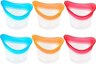 6pcs Eye Wash Cup Silicone Eyes Wash Cup Bath Kit Portable Eye Rinse Care Cleaning Cups Tool Reusable Cleansing Washer Set for Quick Eyes Cleaner Help Discomfort Dusts Make up
