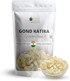 Gond Katira For Summers, Ultra White Resin Making Crystal Clear Gond Katira Jelly, Natural Cooling Agent for Summer, Tragacanth Gum for Skin, Weight Loss, & Digestive Health – 100g