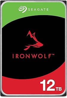 IronWolf 12TB NAS Internal Hard Drive HDD – 3.5 Inch SATA 6Gb/s 7200 RPM 256MB Cache for RAID Network Attached Storage – Frustration Free Packaging (ST12000VN0008)