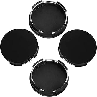 Wheel Car Center Cap Kit Outer 63mm 2.5 inches Inner 60mm 2.4 inches Height 8.2mm Compatible with T-y-ta Corolla Camry Highlander RAV4 Rim Hub Caps, Wheel Center Hub Caps Covers Caps, 4Pcs Gloss Black