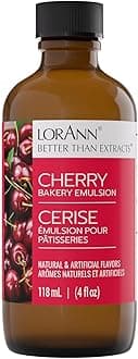 Lorann Oils Cherry Bakery Emulsion: Authentic Flavor, Perfect For Enhancing Fruit Undertones In Baked Goods, Gluten-Free, Keto-Friendly, Extract Alternative Essential Your Kitchen