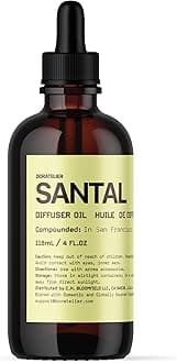 Santal Diffuser Oil, Niche Scent, Smoky Classic Luxury Papyrus,Cardamom,Sandalwoods Essential Oils Blend for All Ultrasonic Diffuser Scent Projects(118mL/4FL oz)