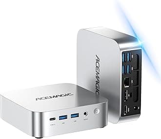 ACEMAGIC Mini Pc Windows 11 Pro, AMD Ryzen 4300U Processor up to 3.7 GHz Mini Computers, 16GB DDR4 256GB SSD, 4K Triple Display WiFi5 BT4.2 VESA Micro Small Pc for Business and Home, Mini Desktop