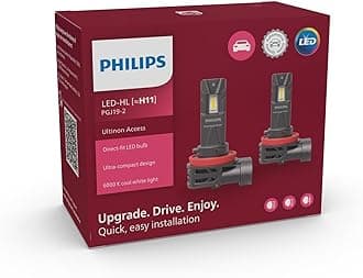 Ultinon Access LED car headlight bulb (H11), ultra-compact direct-fit, 80%, 6.000K, set of 2