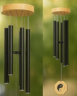 PARADIGM PICTURES 6 Pipe Wind Chimes for Home | Home Decor Items