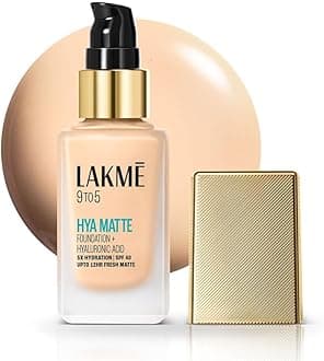 Lakme 9to5 Hya Matte Foundation + Hyaluronic Acid Warm Light - 25ml