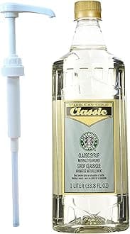 Company, Starbucks Authentic Flavoring Syrup for Coffee and Tea with White Pump (Classic)