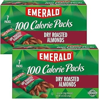 Nuts Dry Roasted Almonds, 100-Calorie Packs, 7 Count (Pack of 2)