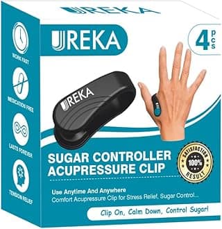 Sugar Control Li4 Acupressure Point Clip, Headache, Migraine &Tension Relief Light Weight, Supporting Acupressure Relaxation, Stress Alleviation, Pressure Point Clip, Massager (Pack of 2)