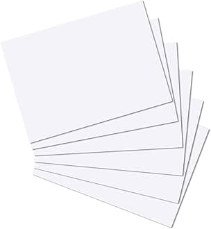 A4 White Card 50 Sheets 180gsm Pack Smooth Thin White for Drawing, Display Mounting, Card-Making, Painting & Printing, Cardstock Photocopier Copying