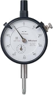Mitutoyo 2046S, 0.01mm X 10mm Dial Indicator, 0-100, Lug Back, Series 2, 8mm Stem