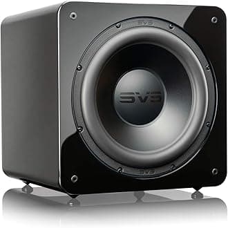 SVS SB-2000 Pro 12 Inch Sealed Subwoofer with DSP Control and SoundPath Wireless Audio Adapter (Piano Gloss Black)