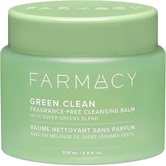 Farmacy Sensitive Skin Makeup Remover Cleansing Balm - Green Clean Waterproof Makeup Remover Balm + Oil Cleanser for Face - Melts Make Up + SPF - Hydrates + Softens Skin - Fragrance Free (200ml)