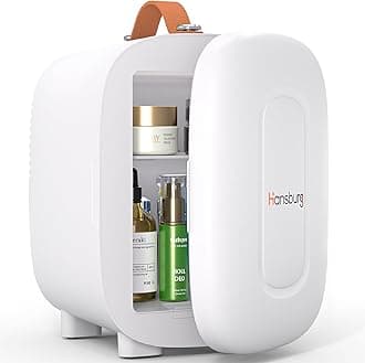 Mini Refrigerator for Bedroom, Cooler & Warmer for Skin Care, 4 Litres / 6 Cans with 12 V AC/DC/USB Option for Food, Beverages,