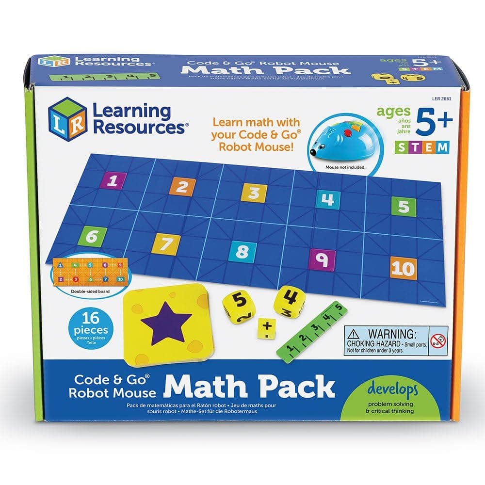 Code & Go Robot Mouse Math, STEM, Math Expansion Pack, Ages 5+
