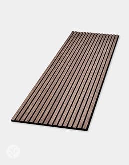 WVH Luxury American Walnut Acoustic Slat Wood Wall Panels, Measures 94.49" x 25.20", Premium Finish, Interior Decor for Walls & Ceilings, Noise Cancelling & Sound Absorbing for Home & Office, 2pcs