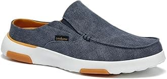 OrthoComfoot Men's Orthopedic Slip-On Loafers Walking Shoes with Arch Support: Casual Plantar Fasciitis Slippers for Flat Feet, Comfortable Orthotic Shoes for Foot and Heel Pain Relief