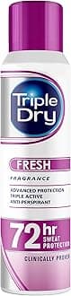 Triple Dry Women | Fresh Fragrance Anti-Perspirant Spray 150ml | 72-Hour Protection Against Excessive Sweating | Fights Odour | Triple Active Formula | Clinically Proven | Female