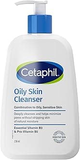 Oily Skin Cleanser | Face & Body Wash | Men & Women | Combination to Oily and Sensitive Skin | Niacinamide | Unscented, Soap Free, Hypoallergenic | 236ml | Dermatologist Recommended