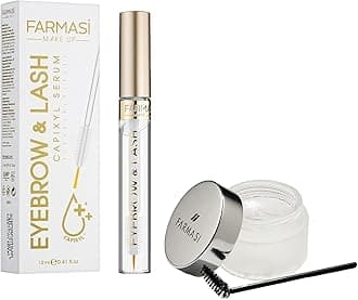 FARMASI Eyebrow and Lash Serum, Advanced Eyelash Serum to Boost Fuller Thicker, Longer, Healthier, Stronger Lashes & Brows, Nourishing Effect on Brow and Lash Roots, 0.4 fl. oz. / 12 ml (Pack of 1)