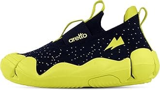 ARETTO Expanding Black and Green Kids Shoes for Growing Feet – Boys & Girls Footwear, Baby Girl Shoes, Sneakers for Boys, Baby Shoes & Comfortable Shoes for Kids | Age 1–9 Years