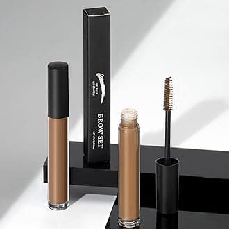 DAGEDA Clear Eyebrow Setting Gel, Brow Fix Gel, Waterproof And Sweat-Proof Eyebrow Repair Liquid Brows Styling Beauty Salon Home Use Makeup, 1.81oz (Clear and Light Brown)