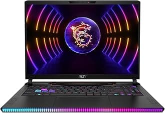 MSI Raider GE68 HX 13VF-062US 16" Full HD+ 144Hz Gaming Laptop, Intel Core i9-13950HX 1.6GHz, 32GB RAM, 1TB SSD, NVIDIA GeForce RTX 4060 8GB, Windows 11 Home, Core Black