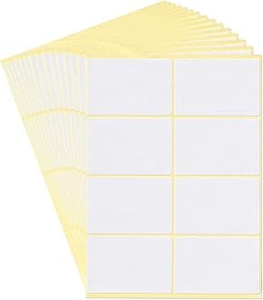 dealzEpic - Self-Adhesive Writable Blank Paper Label Stickers - 50x75mm