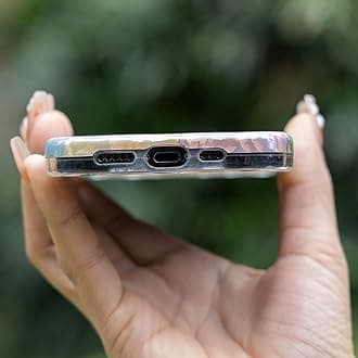 Cute Case for iPhone 14 Pro, Colorful Retro Oil Painting Printed Flowers Case, Fashion TPU Floral Laser Beam Glossy Pattern Curly Waves Frame Shockproof Protective Case Cover for Girls Women