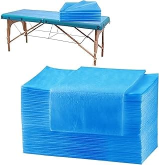 Disposable Bedsheets for Hospital Spa Parlour Bed Cover Massage Sheet Clinic Travel Salon and Hotel Blue Sheets for Home travling Single Use 25 GSM (Pack of 15) (30x72 in)