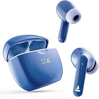 Airdopes 120 Truly Wireless in Ear Ear Buds w/in Ear Detection, 40 hrs Playtime Quad Mics with ENx™ Tech, ASAP™ Charge, IWP™ Tech, Beast™ Mode with 65 ms Low Latency, BTv5.3 & IPX4(Dawn Blue)