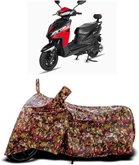 DUFFEL-Two Wheeler Bike Body Cover Compatible for Joy Wolf Bike Heat Protectio/UV-Rays/Birds Dropping/DustProof/Waterproof Indoor Outdoor and Parking Full Body Protection All Variants [RMJ]