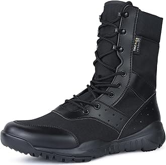 Military Boots For Men Tactical Boots Mens Combat Boots Breathable Police Patrol Boots Lightweight Work Army Boots Waterproof Hiking Boots