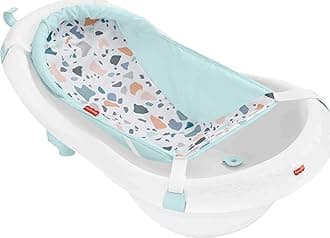 Fisher-Price 4-in-1 Sling 'n Seat Tub – Pacific Pebble, convertible baby to toddler bath tub with support and seat