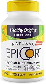 EpiCor (Immune Protection), 500 mg - Plant-Based Immune Support Capsules - Gluten-Free & Non-GMO Supplement - 60 Veggie Caps