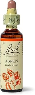 Bach Original Flower Remedies Aspen, Face Your Fears, Feel Secure, Emotional Wellness, Natural Flower Essence, 20ml