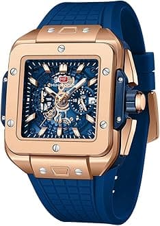 AIMES Watch Wristwatch for Men Fashion Casual Cool Big Dial Watch Luminous Waterproof Sport Analog Quartz Business Mens Watches Silicon Strap Dress Watch