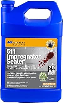 - Miracle Sealants 511 Impregnator Advanced Penetrating Sealer for Countertops, Stone, Tile & Grout, Gallon