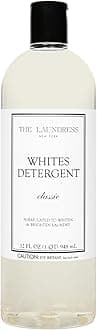 The Laundress Whites Detergent, Concentrated Laundry Detergent Liquid, Whiten & Brighten Clothes, Tough on Stains, Classic Scent, 32 oz.
