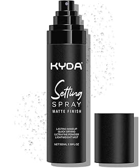 KYDA Makeup Setting Spray, Ultra-fine Lightweight Setting Mist, Infused with Niacinamide, Lasting Face Makeup Fixer Spray, Oil Control, Quick Drying, Adds Camellia Flower Extract, 3.38 Fl Oz