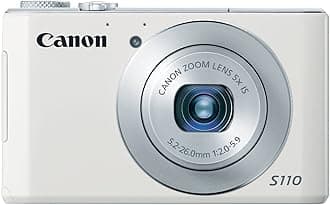 PowerShot S110 12.1 MP Digital Camera with 5X Wide-Angle Optical Image Stabilized Zoom (White)