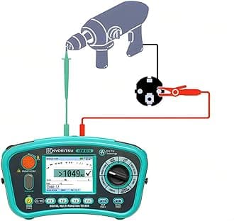 Japan Quality KYORITSU MULTI FUNCTION TESTER KEW 6516 6516BT 12 in 1 LOOP RCD EARTH INSULATION CONTINUITY PHASE ROTATION VOLTS SPD PAT PSC PFC Frequency Testing Functions(6516)