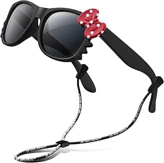 RIVBOSKids Sunglasses for Girls Boys with Strap Polarized UV Protection Flexible Rubber Shades RBK002