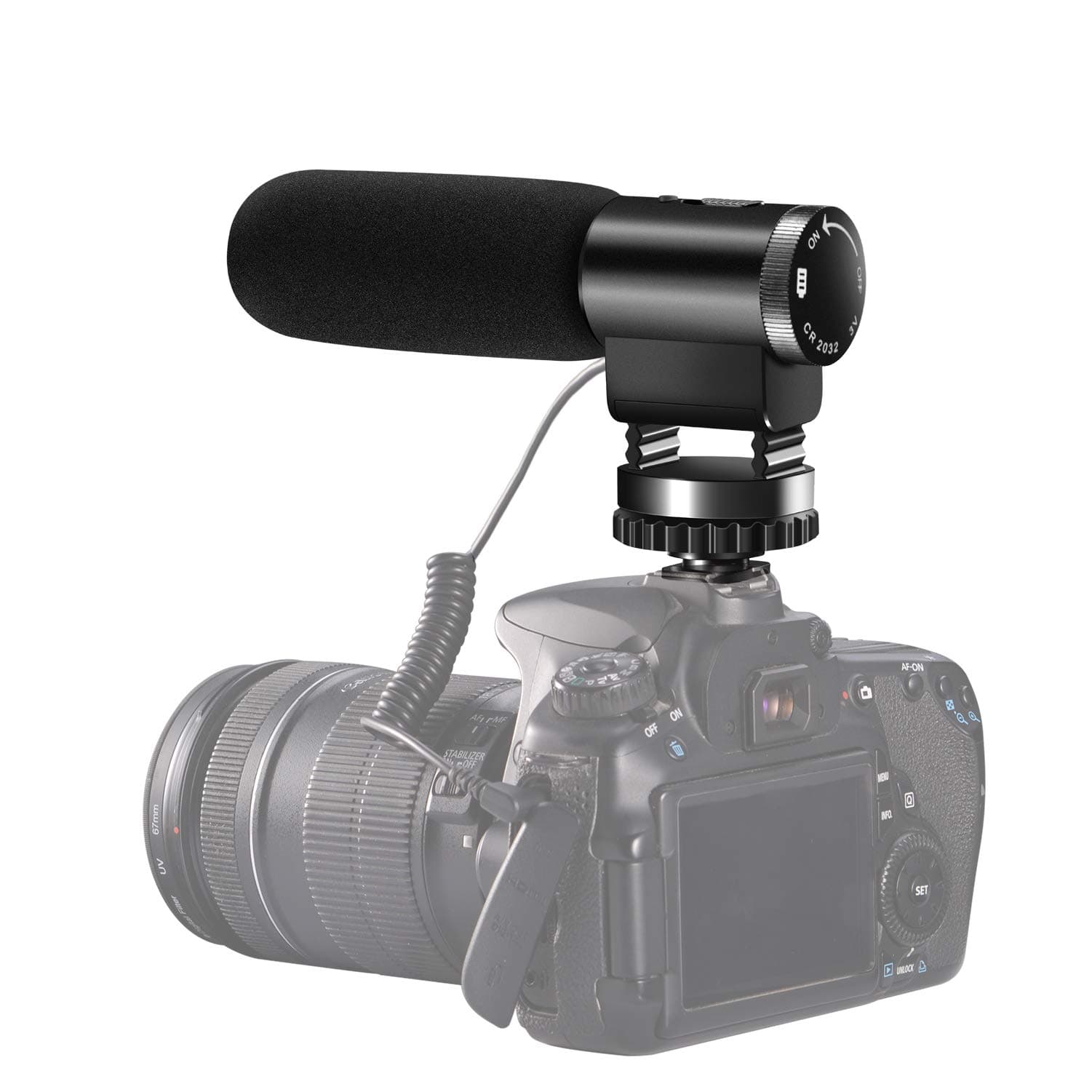 Camcorder Microphone, Shotory Shotgun Interview Camera Microphone, External On-Camera Microphone for Nikon Canon DSLR Camera/DV Camcorder with 3.5mm Jack (Not for Canon T5i,T6)